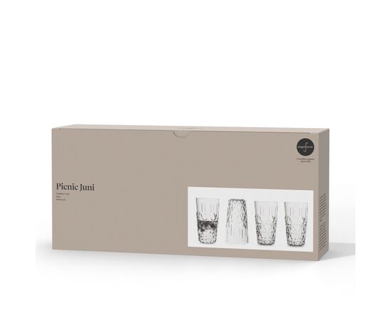 Sagaform Acryl picnic tumblers 400ml set of 4 Transparent - Sagaform LT52115-N0004