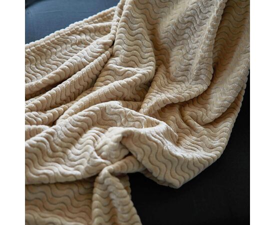 Sagaform Agnes Plaid Polaire 130x170 cm Beige - Sagaform LT52123-N0055