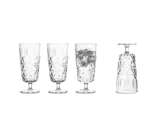 Sagaform Acryl picnic glass high 200ml set of 4 Transparent - Sagaform LT52125-N0004