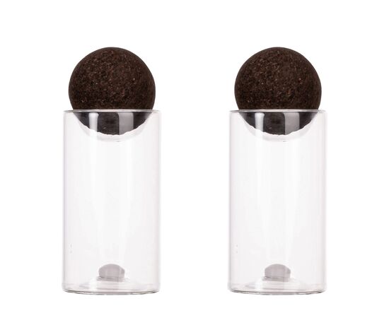 Sagaform Bouchons de liège nature sel/poivre pots, 2 pièces Transparent - Sagaform LT52202-N0004