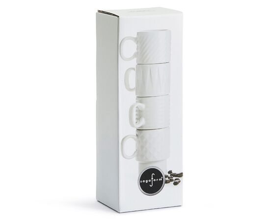 Sagaform Coffee & More Espresso kopjes 4st. 100ml Wit - Sagaform LT52204-N0001 Sagaform Coffee & More Espresso kopjes 4st. 100ml Wit - Sagaform LT52204-N0001