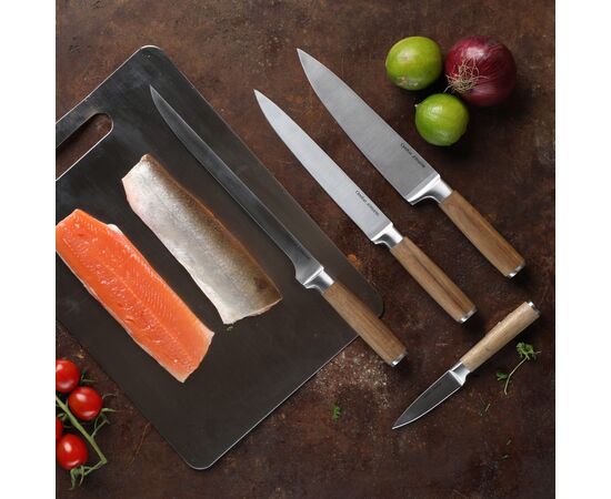 Orrefors Jernverk Chef Knife 8" (couteau de chef) Acier Bois - Orrefors Jernverk LT54015-N0093
