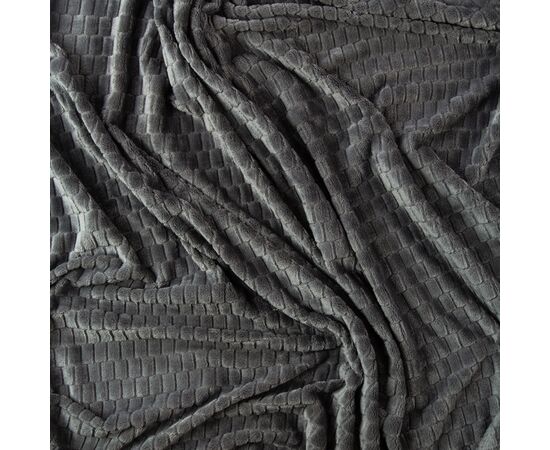 Kosta Linnewafveri Fleece Plaid Jaquard 130x170 cm Dunkelgrau - Kosta Linnewäfveri LT54502-N0060