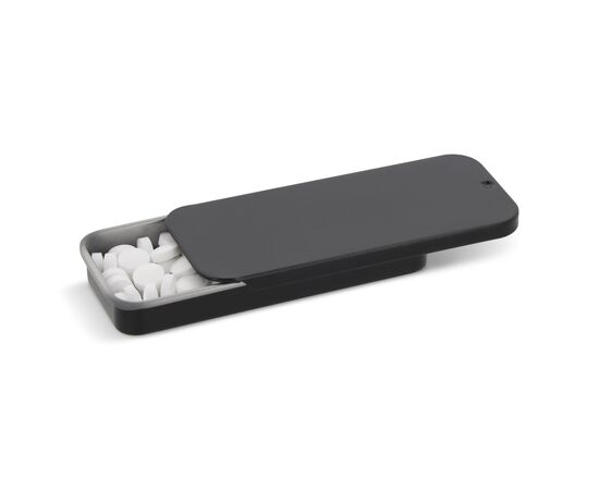 Mini sliding tin peppermint box Black -  LT91792-N0002