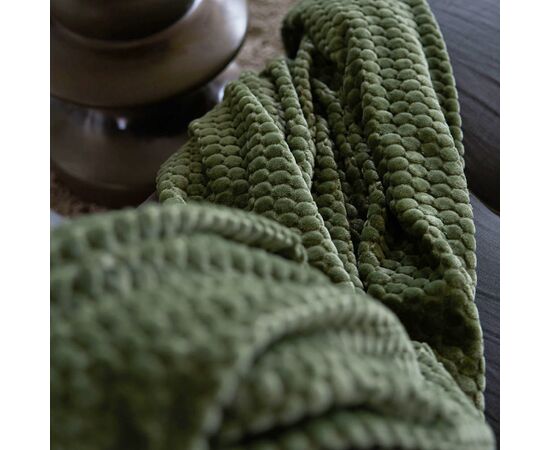 Sagaform Maja Fleece kariert 130x170 cm Grün - Sagaform LT52124-N0031