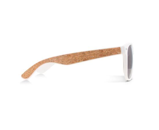 Justin RPC zonnebril met kurk inleg UV400 Wit -  LT86720-N0001