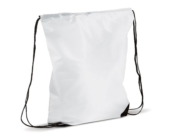 Drawstring bag 210T RPET White -  LT91399-N0001