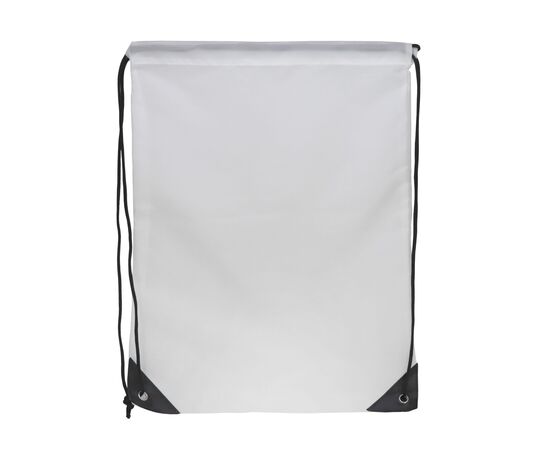 Drawstring bag 210T RPET White -  LT91399-N0001