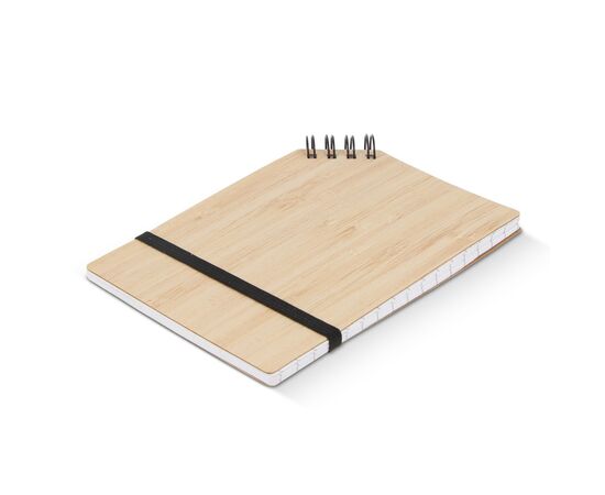 Notebook bamboo corner bound A6 Nature - empty LT92072-N0094