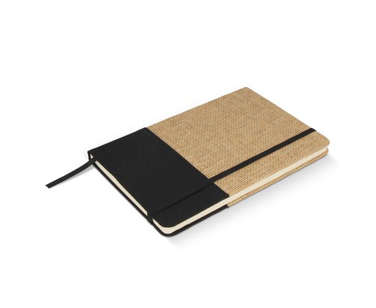 Notebook jute R-PET Black -  LT92077-N0002