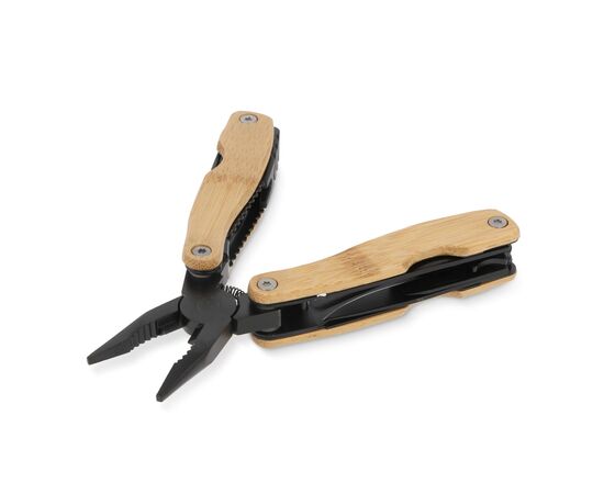Multitool bamboe 8 functies Zwart -  LT93411-N0002
