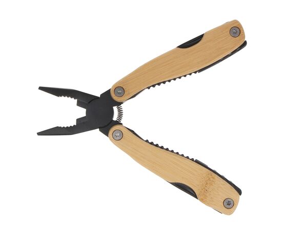 Multitool bamboe 8 functies Zwart -  LT93411-N0002