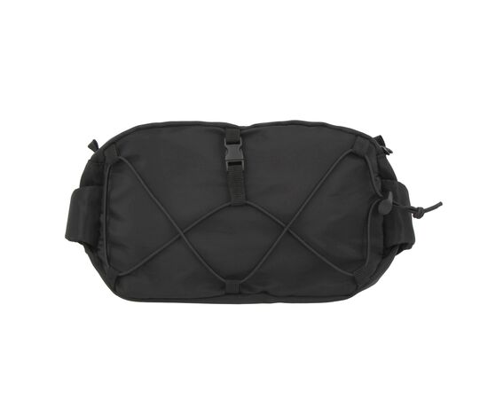 Crossbodytas R-PET met trekkoord Zwart -  LT95296-N0002