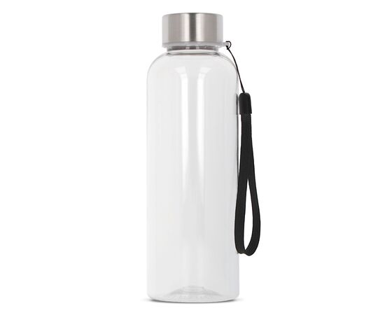 Wasserflasche Jude R-PET 500ml Transparent, Schwarz -  LT98877-N0402