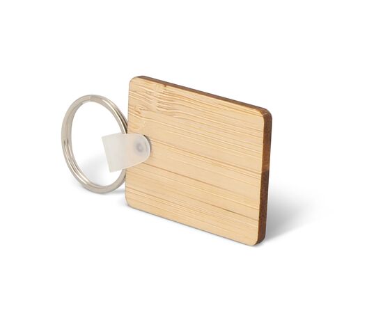Schlüsselanhänger Bamboo rechteckig Natur -  LT99715-N0094