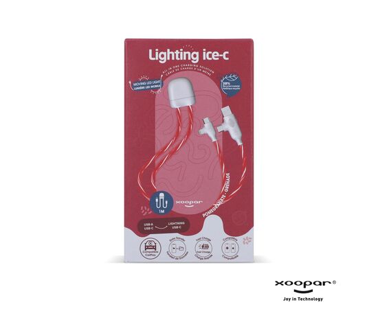 Câble Xoopar ICE-C Lighting Rouge - Xoopar LT41019-N0021