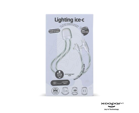 Xoopar Lighting Ice-C Charging cable Grey - Xoopar LT41019-N0061