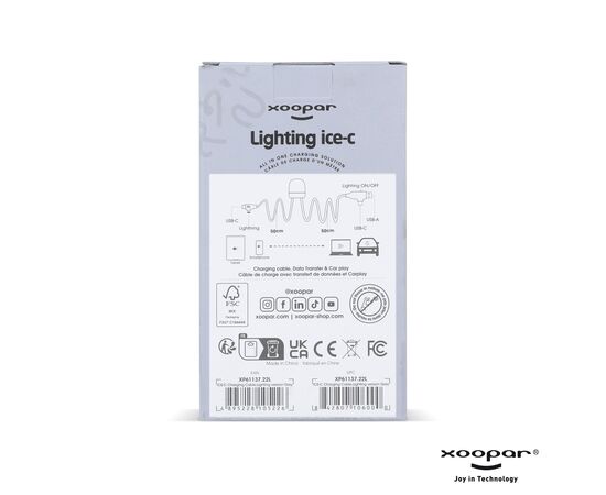 Xoopar Lighting Ice-C Charging cable Grey - Xoopar LT41019-N0061