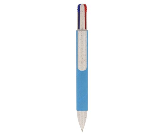 Papierkugelchreiber mit 4 Schreibfarben Blau -  LT87256-N0011