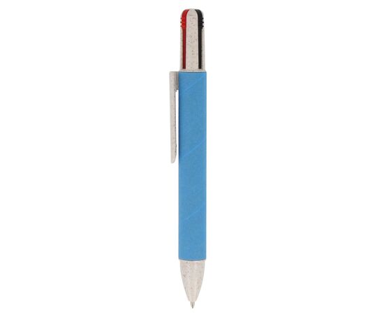 Papierkugelchreiber mit 4 Schreibfarben Blau -  LT87256-N0011