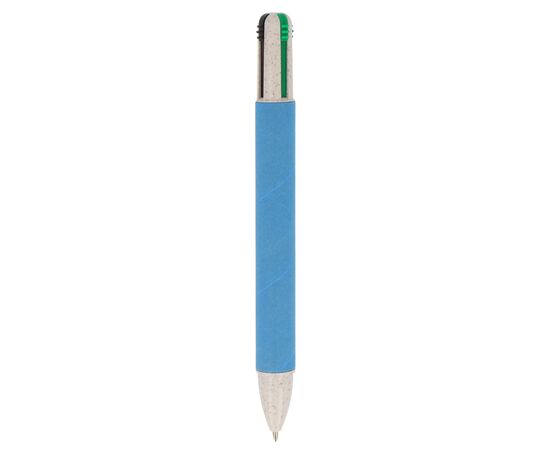 Papierkugelchreiber mit 4 Schreibfarben Blau -  LT87256-N0011