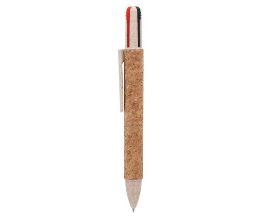 Stylo-bille 4 couleurs Liège Nature -  LT87523-N0094