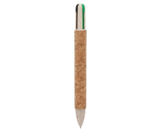 Stylo-bille 4 couleurs Liège Nature -  LT87523-N0094