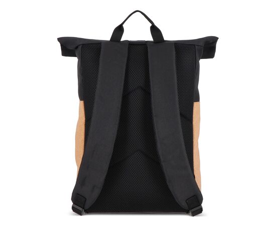 Rolltop rugzak kurk &amp; R-PET 18L Zwart -  LT95292-N0002