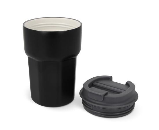 T-ceramic Thermobecher mit Deckel Zambezi 350ml Schwarz -  LT98728-N0002