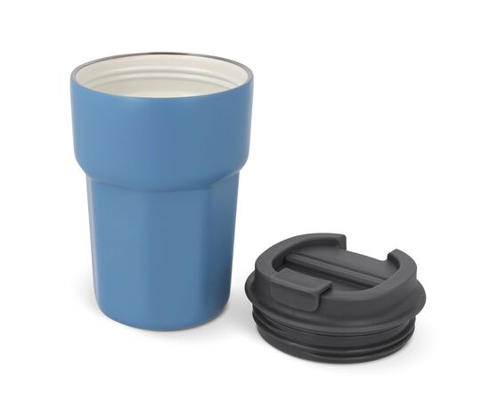 T-ceramic thermomok met deksel Zambezi 350ml Blauw -  LT98728-N0011