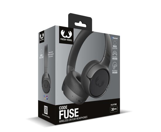 3HP1100 I Fresh 'n Rebel Code Fuse-Wireless on-ear headphone Donker gun metal - Fresh 'n Rebel LT49734-N0035