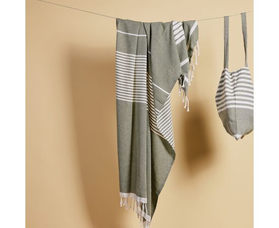 Sagaform Ella Big hamam towel 145x250cm Green - Sagaform LT52010-N0031