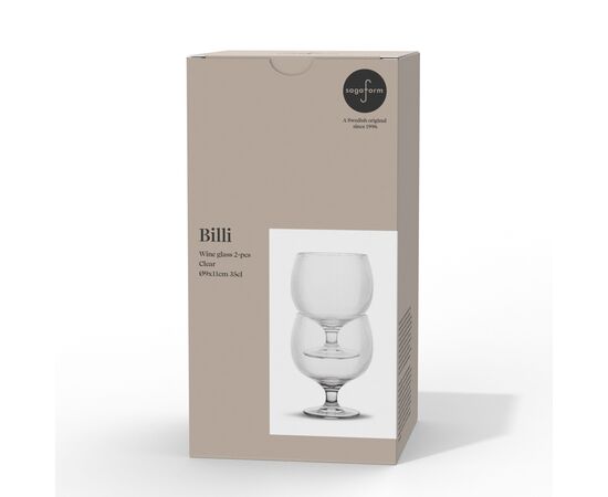 Billi wijnglas set van 2 Transparant - Sagaform LT52243-N0004
