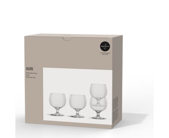 Billi verre à vin , set de 4 Transparent - Sagaform LT52244-N0004 Billi verre à vin , set de 4 Transparent - Sagaform LT52244-N0004