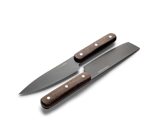 Orrefors Jernverk set de 2 couteaux, noir &amp; bois Noir - Orrefors Jernverk LT54034-N0002