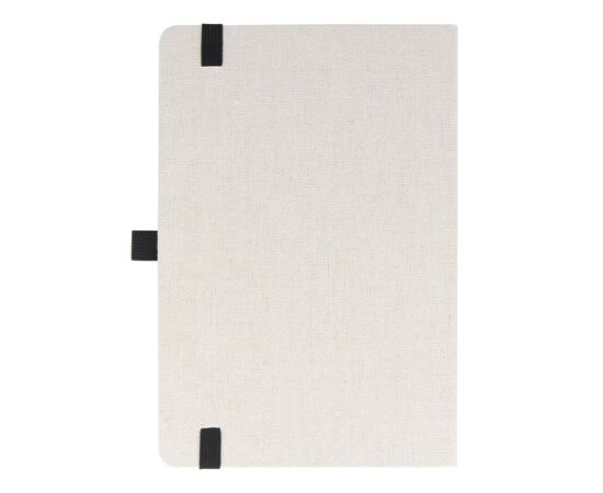 Notebook recycled cotton &amp; R-PET A5 Beige, Black -  LT92079-N5502