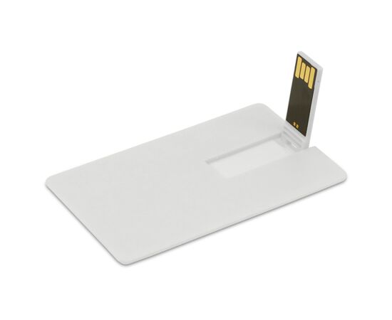 Clé USB 16GB Flash drive forme carte de crédit Blanc - empty LT26304-N0001