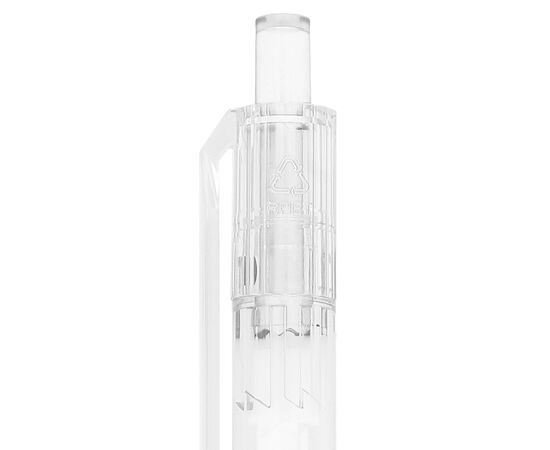R-PET pen Transparant, Wit - empty LT80562-N0401