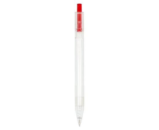 R-PET pen Transparant, Rood - empty LT80562-N0421