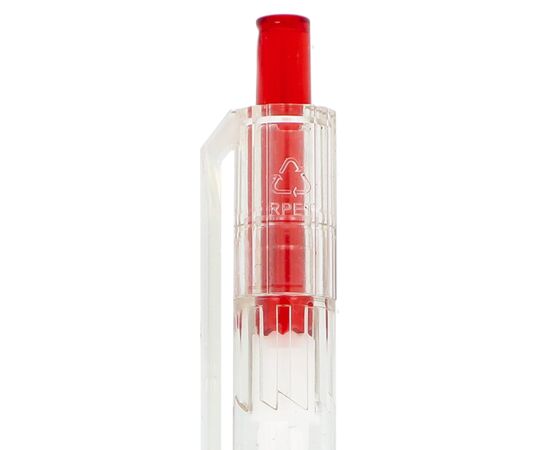 R-PET pen Transparant, Rood - empty LT80562-N0421
