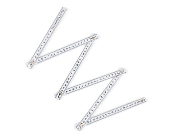 Kalibrierter faltbarer Zollstock 2m Weiß -  LT90220-N0001