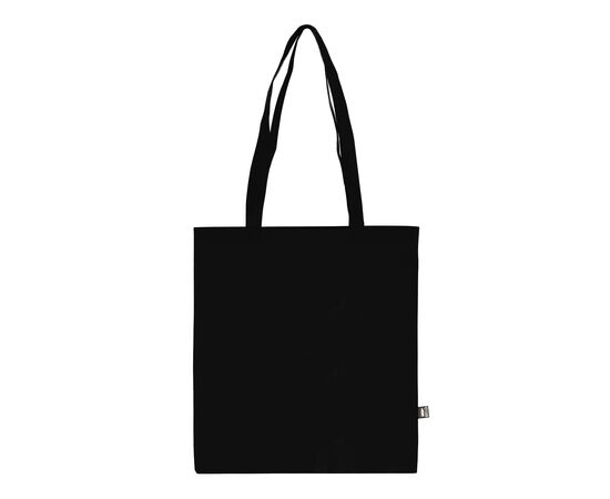 R-PET Draagtas non-woven lange handvatten 38 x 42cm 75g/m² Zwart - empty LT91328-N0002