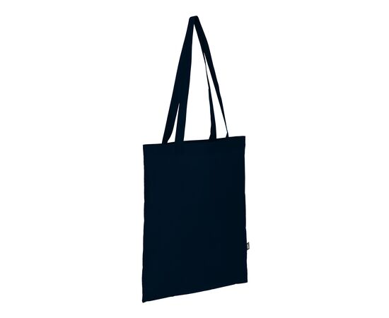 R-PET Sac de transport non tissé à longues poignées 38 x 42cm 75g/m² Bleu foncé - empty LT91328-N0010