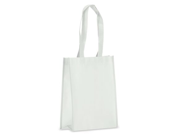 R-PET Sac de transport en laminé non tissé 24 x 11 x 30cm 105g/m². Blanc - empty LT91330-N0001