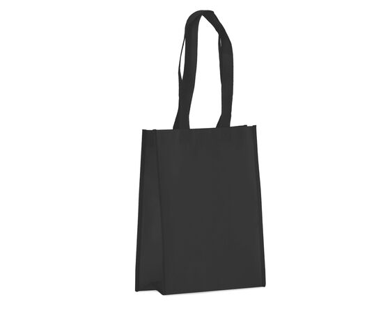 R-PET Carry bag laminated non-woven 24 x 11 x 30cm 105g/m² Black - empty LT91330-N0002