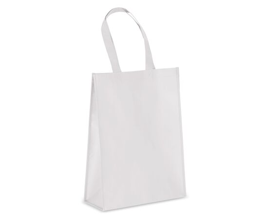 R-PET Draagtas gelamineerd non-woven 30 x 12 x 40cm 105g/m² Wit - empty LT91331-N0001