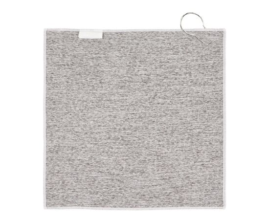 Schnelltrocknendes Golfhandtuch mit Haken R-PET 30 x 30 cm Sublimation Weiss, Grau -  LT95006-N0161