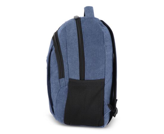 Sac à dos en toile de coton recyclé Harper Bleu foncé -  LT95297-N0010