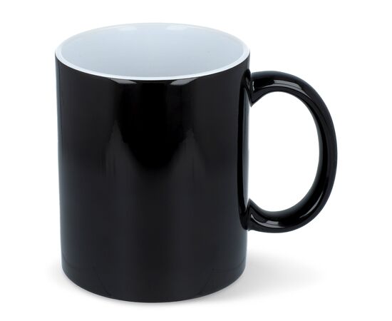 Oslo Magicbecher mit Sublimation 300ml Schwarz, Weiß -  LT51106-N0201