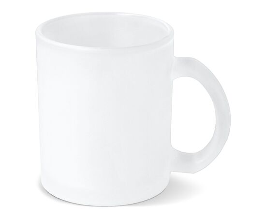 Mallorca subli frosted glass mug 335ml Ecru, Transparent - empty LT51108-N5404